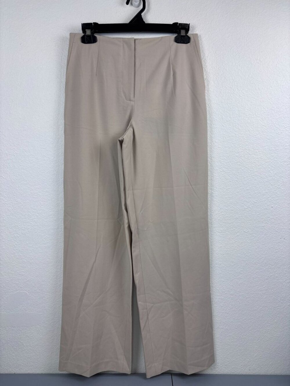 Talbots women's 6 khaki wide leg high rise stretch dress pants slacks casual NWT